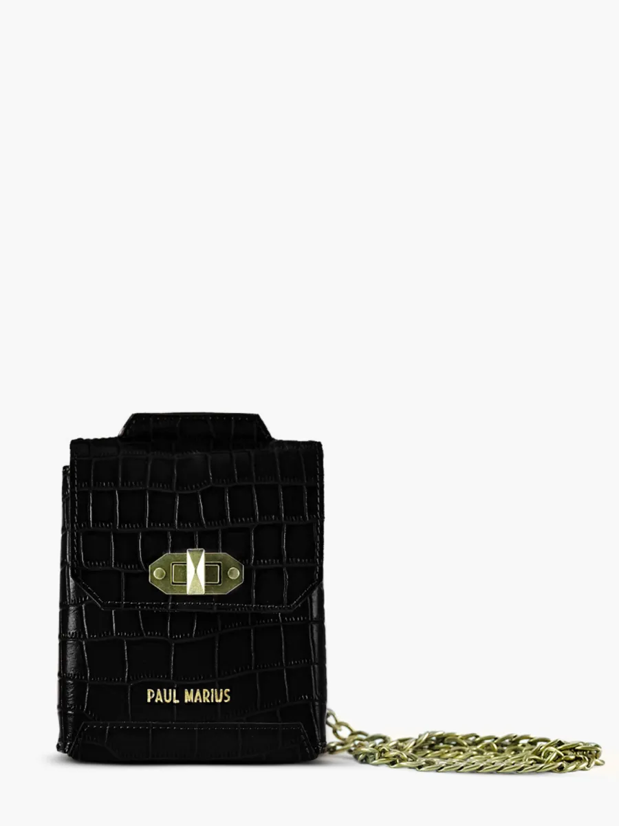 Hot PAUL MARIUS Agathe Alligator - Noir De Jais