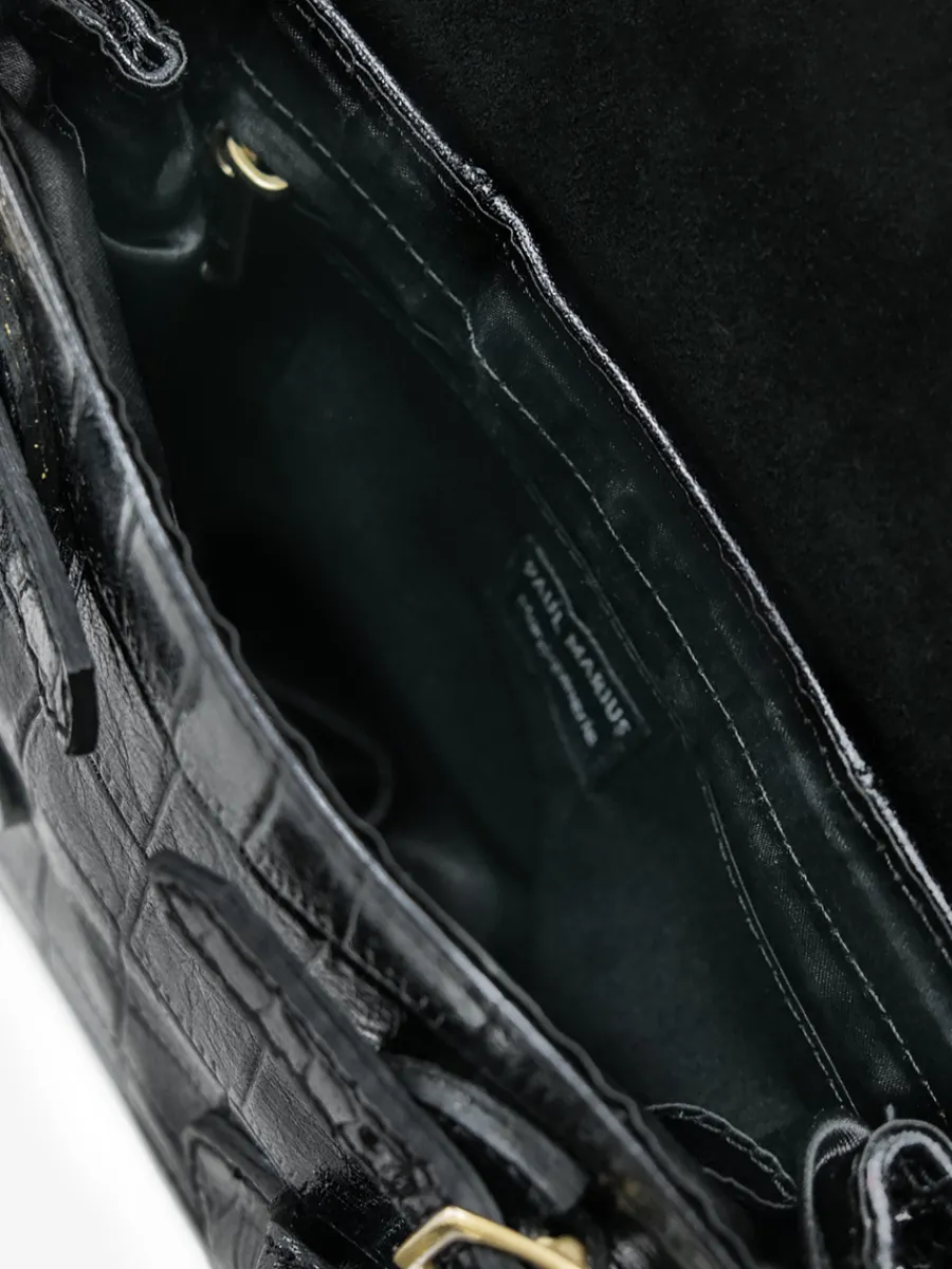 Outlet PAUL MARIUS Colette M Alligator - Noir De Jais