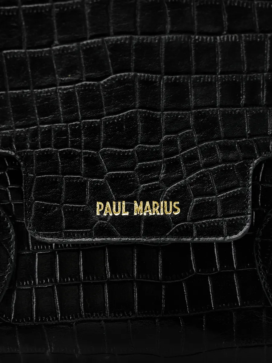 Outlet PAUL MARIUS Colette M Alligator - Noir De Jais