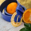 New PAUL MARIUS LaCeinture Luna Azur - Bleu Roi