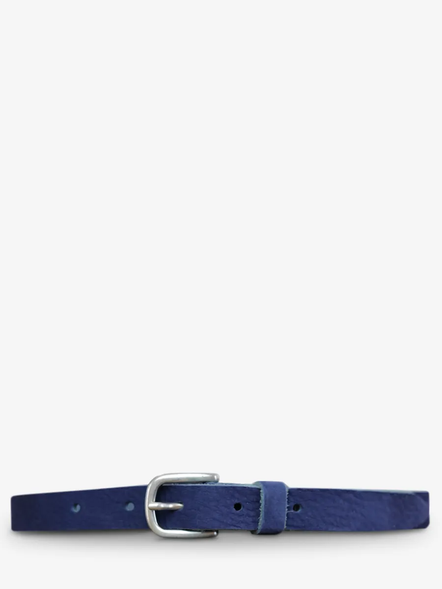 Clearance PAUL MARIUS LaCeinture Magnifique Nubuck - 20mm - Bleu Électrique