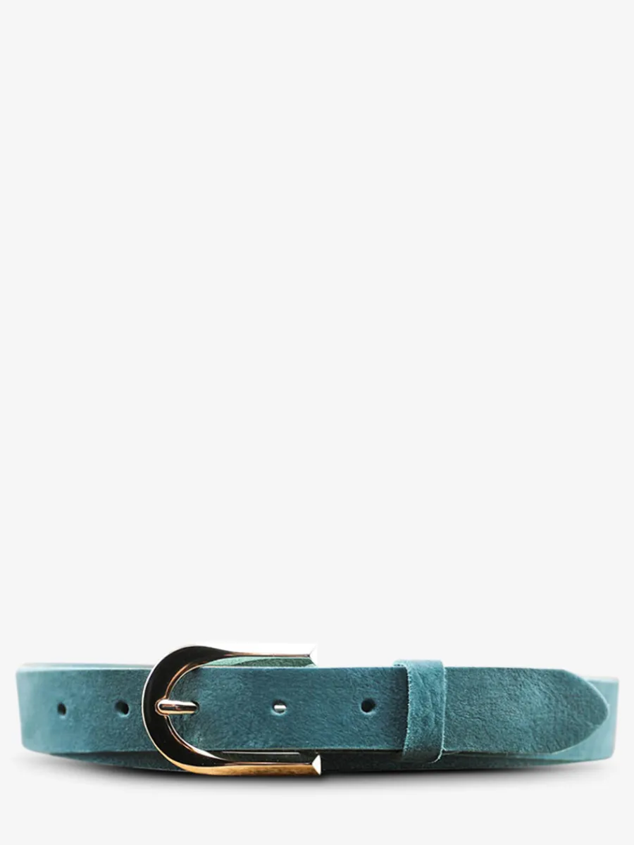 Online PAUL MARIUS LaCeinture Magnifique Nubuck - 25mm - Bleu Piscine