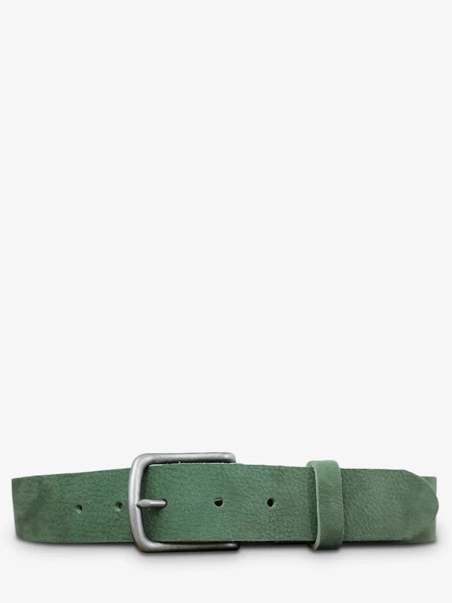New PAUL MARIUS LaCeinture Magnifique Nubuck - 35mm - Vert Amande