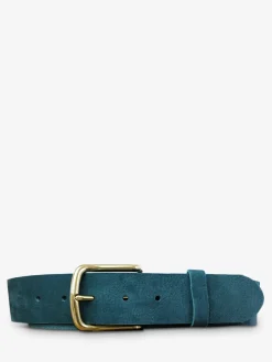 Sale PAUL MARIUS LaCeinture Magnifique Nubuck - 40mm - Bleu Piscine
