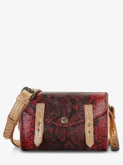 Sale PAUL MARIUS LeMini Indispensable Python - Rouge Grenat