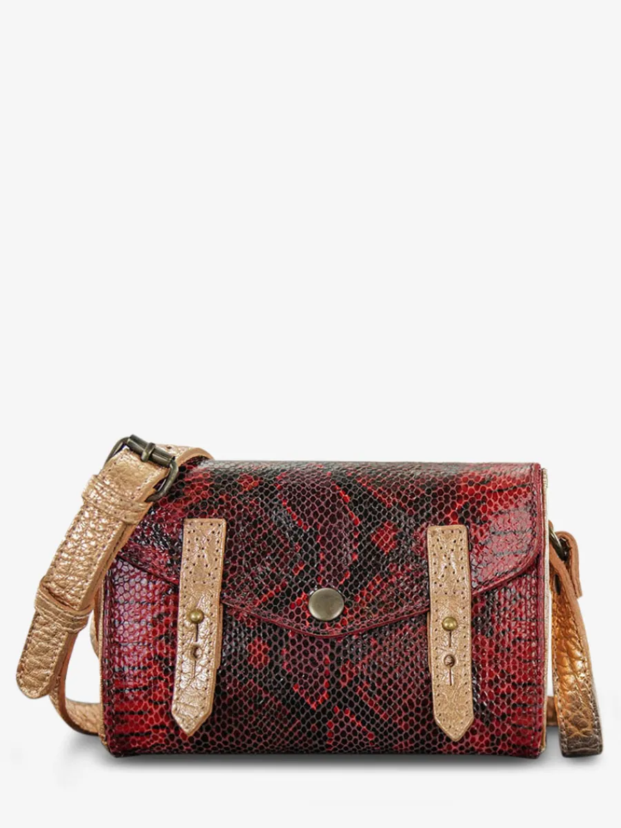 Sale PAUL MARIUS LeMini Indispensable Python - Rouge Grenat