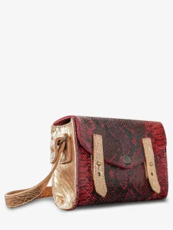 Sale PAUL MARIUS LeMini Indispensable Python - Rouge Grenat