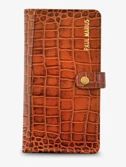 Sale PAUL MARIUS LePortefeuille Charlotte N°2 Alligator Cocktail - Ambre