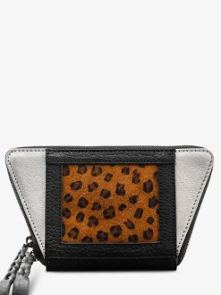 Discount PAUL MARIUS LePortefeuille Emma Léopard - Noir / Blanc