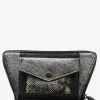 Sale PAUL MARIUS LePortefeuille Emma Python - Argenté / Noir