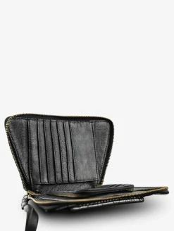 Sale PAUL MARIUS LePortefeuille Emma Python - Argenté / Noir