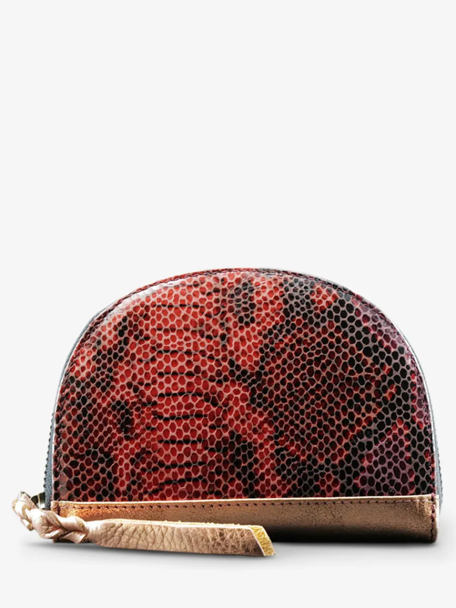 Online PAUL MARIUS LePortefeuille Manon Python - Rouge Grenat
