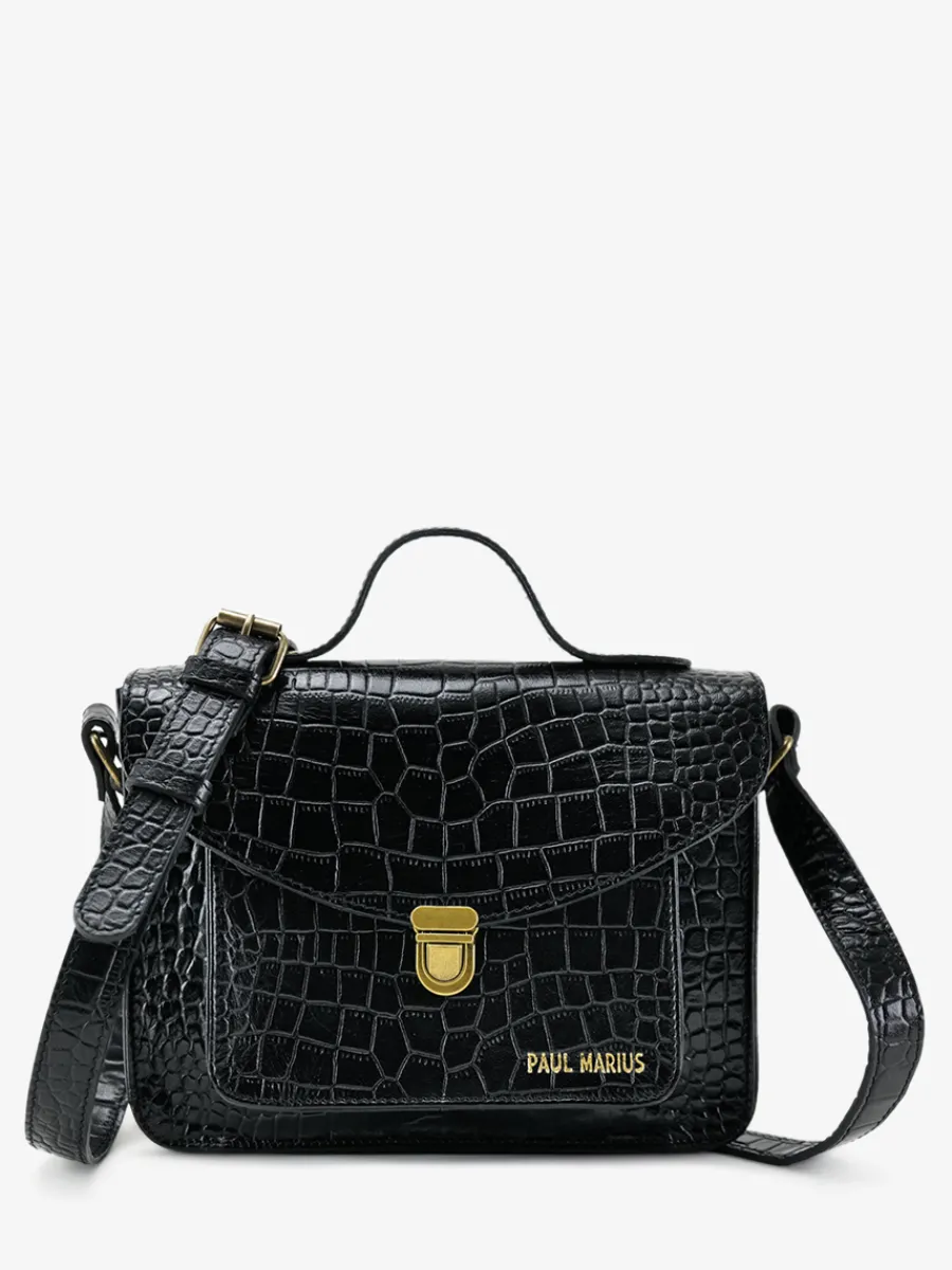 Clearance PAUL MARIUS Mademoiselle George Alligator - Noir De Jais