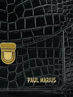Clearance PAUL MARIUS Mademoiselle George Alligator - Noir De Jais
