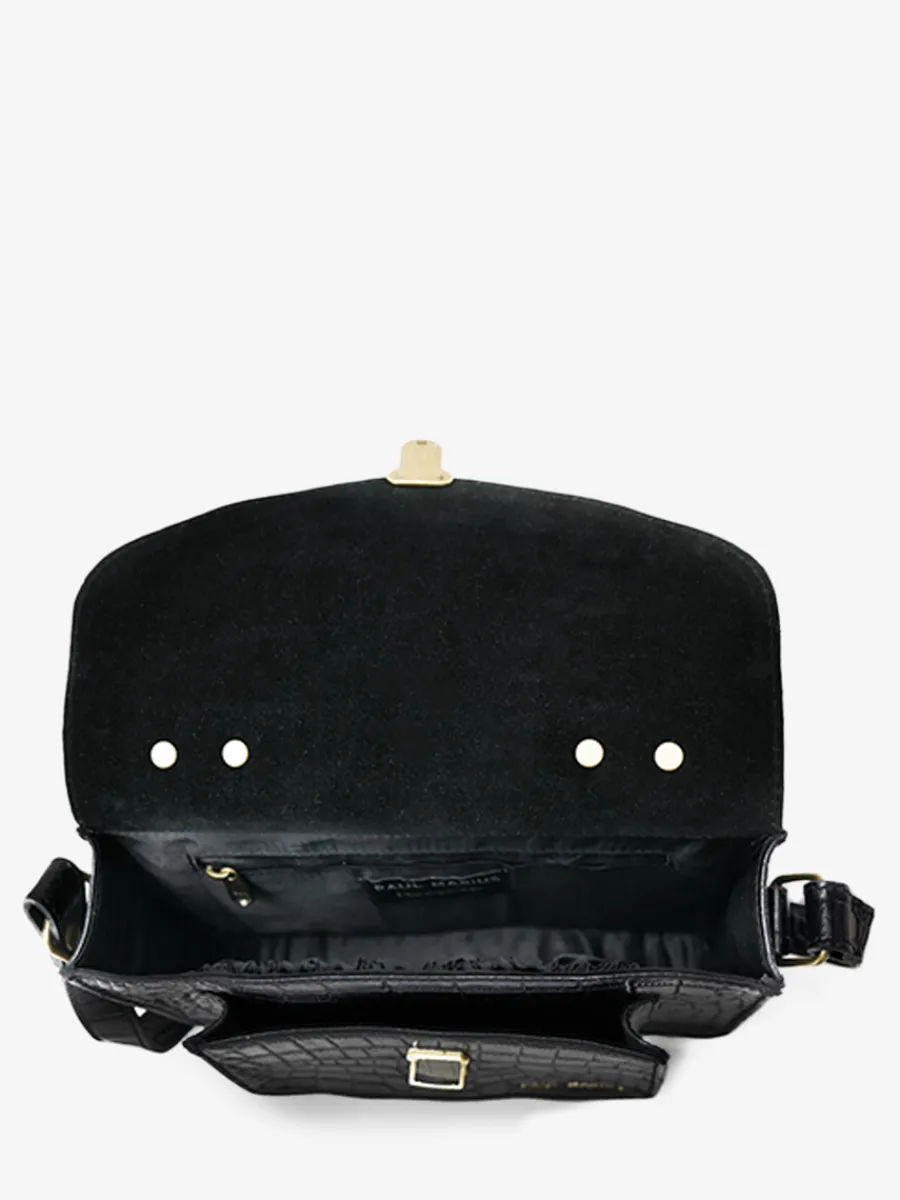 Clearance PAUL MARIUS Mademoiselle George Alligator - Noir De Jais