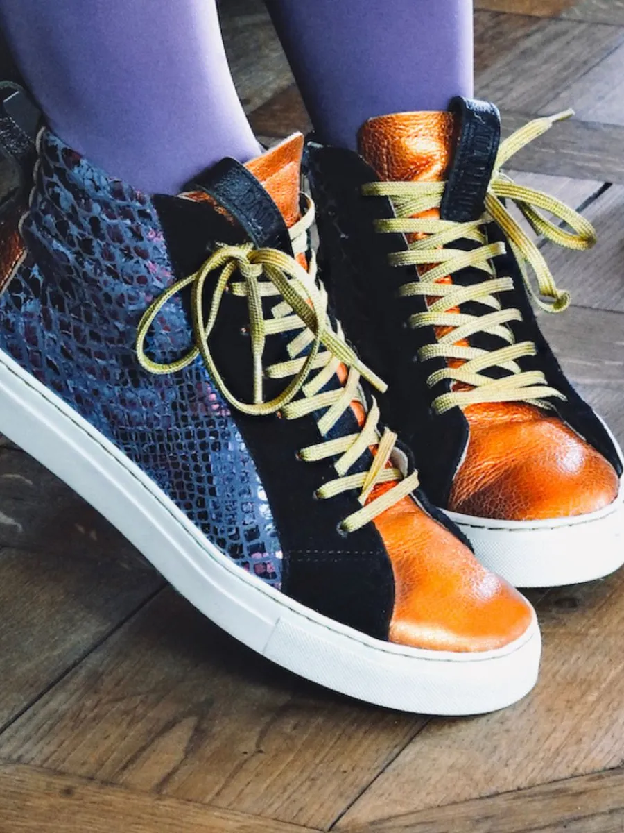 PAUL MARIUS PM001 - Python Abysse / Orange Métallisé